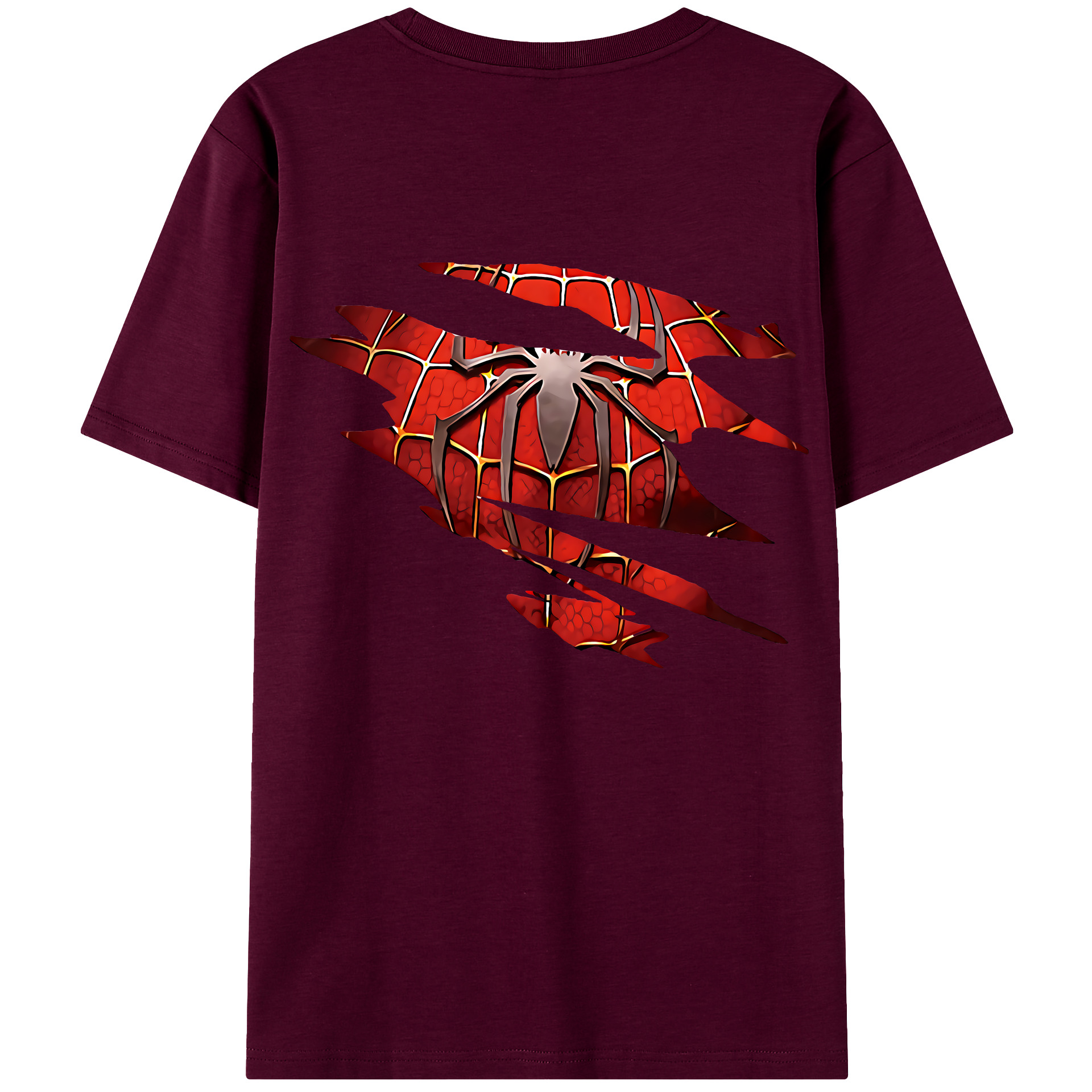 （画像用） Spider Man スパイダーマン レディース半袖Tシャツ(バックプリント)